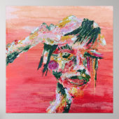 brandend oog poster (Voorkant)