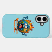 Brandend planeet Klimaatverandering bewustzijn ont Case-Mate iPhone Case (Achterkant (horizontaal))