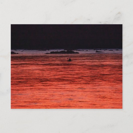Brandend water briefkaart (Voorkant)