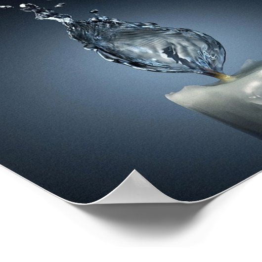 Brandend water poster (Hoek)