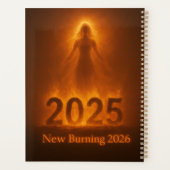 Brandende 2025 Nieuwjaar 2026 Nieuwe Start Kunstwe Planner (Achterkant)