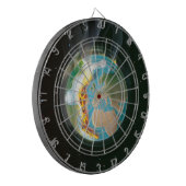 Brandende Aarde Dartbord (Voorkant Links)