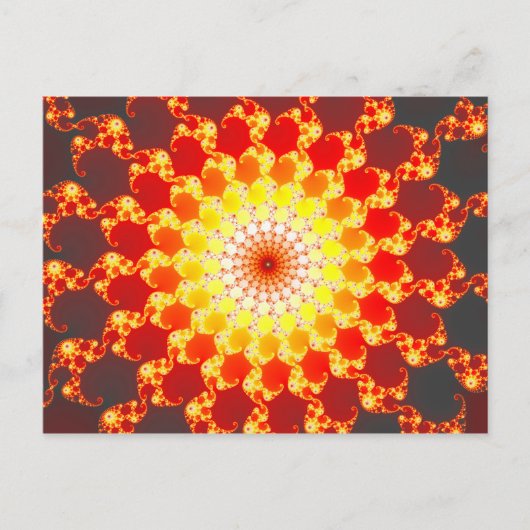 Brandende ambitie - Fractal Briefkaart (Voorkant)