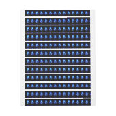 Brandende Blauwe Roos (Vel)