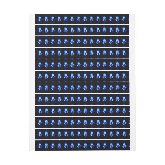 Brandende Blauwe Roos (Vel)