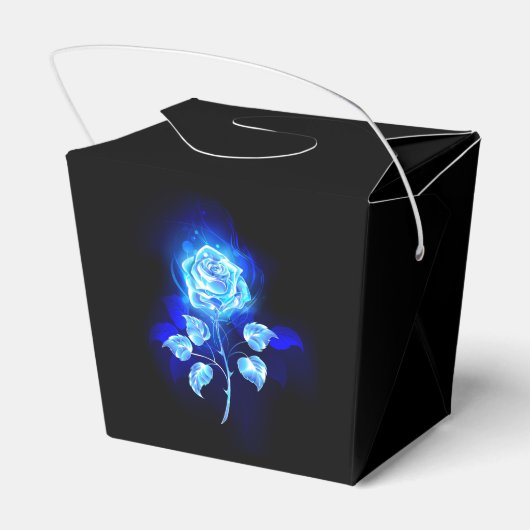 Brandende Blauwe Roos Bedankdoosjes (Achterkant)