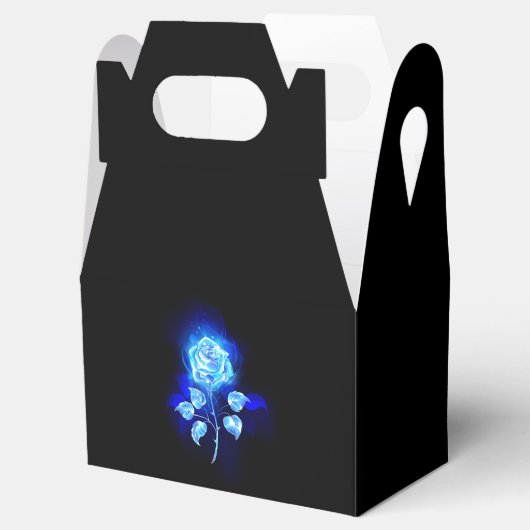 Brandende Blauwe Roos Bedankdoosjes (Geopend)