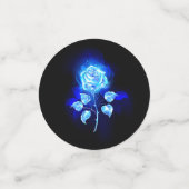 Brandende Blauwe Roos Confetti (Kleine voorkant)