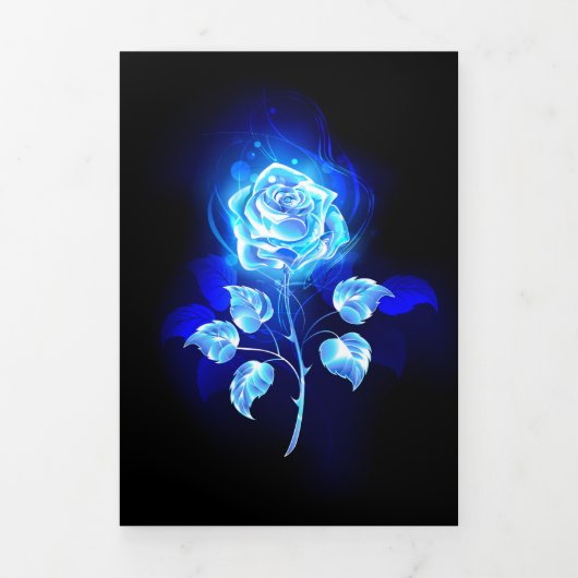 Brandende Blauwe Roos Drieluik Aankondiging (Cover)