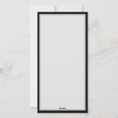 Brandende Blauwe Roos Feestdagenkaart (Achterkant)