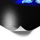 Brandende Blauwe Roos Foto Afdruk (Hoek)