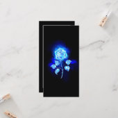 Brandende Blauwe Roos Kaart (Voorkant / Achterkant in situ)