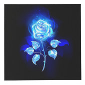 Brandende Blauwe Roos Kubus (Rechts)