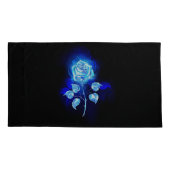 Brandende Blauwe Roos Kussensloop (Achterkant)