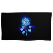 Brandende Blauwe Roos Kussensloop (Voorkant)