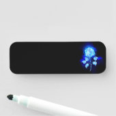 Brandende Blauwe Roos Naamplaatje (In situ)