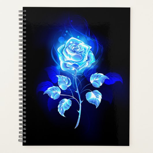 Brandende Blauwe Roos Planner (Voorkant)