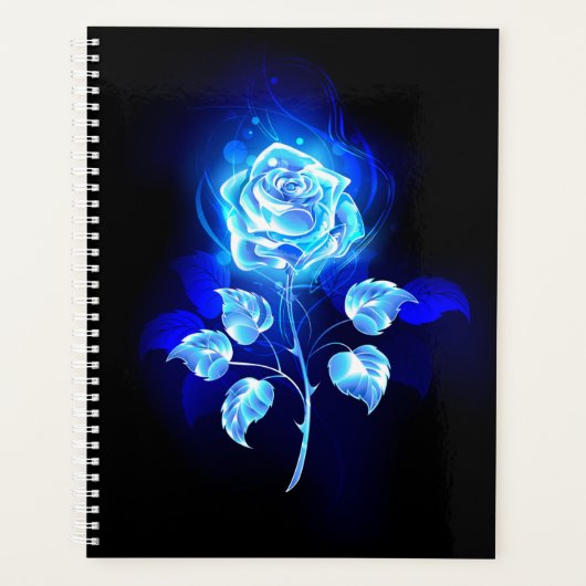 Brandende Blauwe Roos Planner (Voorkant)