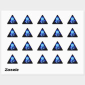 Brandende Blauwe Roos Sticker (Vel)