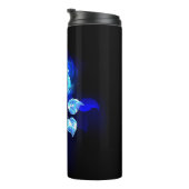 Brandende Blauwe Roos Thermosbeker (Geroteerd rechts)
