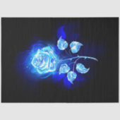 Brandende Blauwe Roos Tissuepapier (Voorkant)