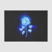 Brandende Blauwe Roos Tissuepapier (Voorkant)