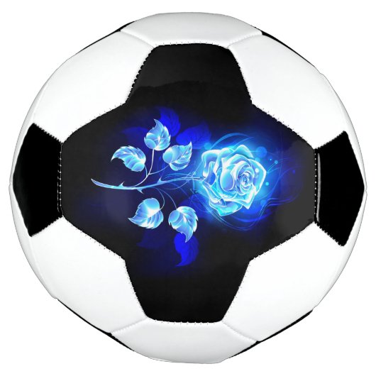 Brandende Blauwe Roos Voetbal (Gedraaid)