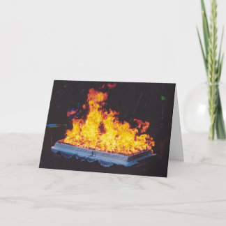 Brandende Cake in het park van de Stad van New