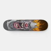 brandende clown skateboard (Horizontaal)
