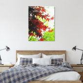 'Brandende Esdoorns' Ingepakt Canvas Print (Insitu (Slaapkamer))