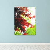 'Brandende Esdoorns' Ingepakt Canvas Print (Insitu (Houten vloer))