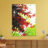 'Brandende Esdoorns' Ingepakt Canvas Print (Insitu (Woonkamer))
