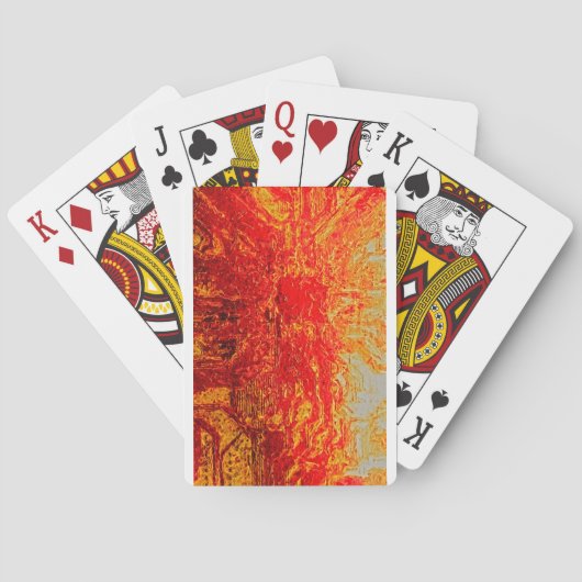 brandende explosie op de printplaat pokerkaarten (Achterkant)