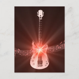 Brandende gitaar briefkaart