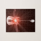 Brandende gitaar legpuzzel (Horizontaal)