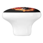 Brandende gitaarknop keramische knop (Zijkant)