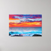 Brandende Horizon Canvas Afdruk (Voorkant)