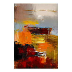 Brandende Horizon Perfect Poster