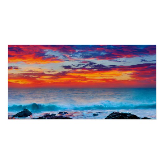 Brandende Horizon Perfect Poster (Voorkant)