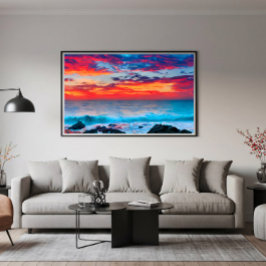 Brandende Horizon Poster