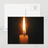 Brandende kaars briefkaart (Voorkant / Achterkant)
