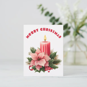 Brandende Kaars - Kerstkaart