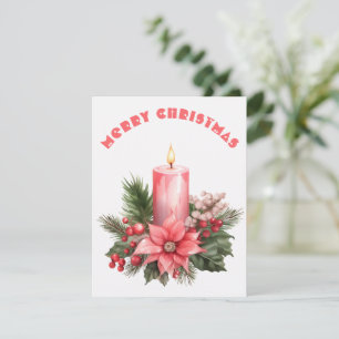 Brandende Kaars - Kerstkaart