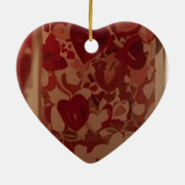 Brandende kaarsen voor Valentijnsdag Boom Keramisch Ornament