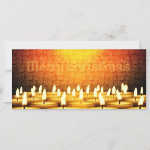 Brandende kaarsen - Vrolijk Kerstfeest