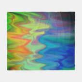 Brandende Kleuren Fleece Deken (Voorkant (Horizontaal))