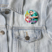 brandende liefde ronde button 5,7 cm (In situ)