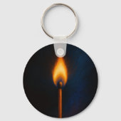 Brandende Lucifer Vlam Sleutelhanger (Achterkant)