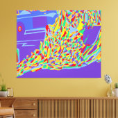 Brandende monnik canvas afdruk (Insitu (Woonkamer))