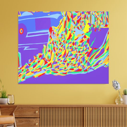 Brandende monnik canvas afdruk (Insitu (Woonkamer))